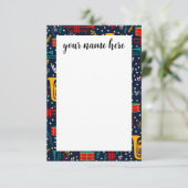 Gepersonaliseerde Marching Band-briefkaarten Bedankkaart (Staand voorkant)