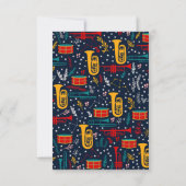 Gepersonaliseerde Marching Band-briefkaarten Bedankkaart (Achterkant)