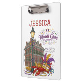 Gepersonaliseerde Mardi Gras Klembord (Links)