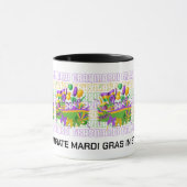Gepersonaliseerde MARDI GRAS Masquerade Banner Mok (Midden)