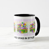 Gepersonaliseerde MARDI GRAS Masquerade Banner Mok (Voorkant rechts)