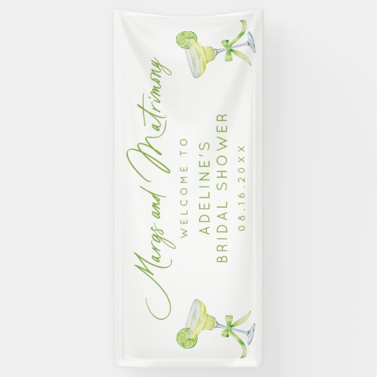 Gepersonaliseerde Margs en Huwelijk Vrijgezellenfe Spandoek (Verticaal)