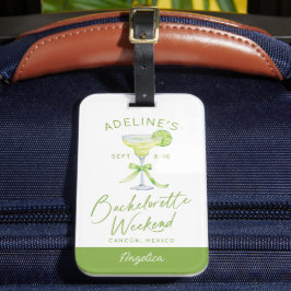 Gepersonaliseerde Margs Huwelijk Bachelorette Week Bagagelabel