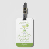 Gepersonaliseerde Margs Huwelijk Bachelorette Week Bagagelabel (Voorkant (verticaal))