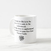 Gepersonaliseerde Marie Curie-prijsopgave Koffiemok (Voorkant links)