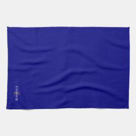 Gepersonaliseerde Marine Blauwe Keuken Handdoek