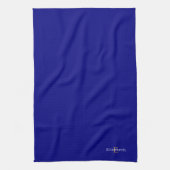 Gepersonaliseerde Marine Blauwe Keuken Handdoek (Verticaal)