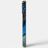 Gepersonaliseerde marine en gouden alcohol inkt vl Case-Mate iPhone case (Achterkant / Links)