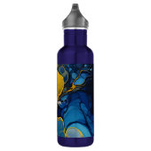 Gepersonaliseerde marine en gouden alcohol inkt vl waterfles  (Rechts)