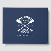 Gepersonaliseerde marine & White Lake House Gastenboek (Voorkant)
