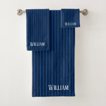 Gepersonaliseerde marineblauwe instripes