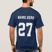 Gepersonaliseerde marinepanter t-shirt (Achterkant)