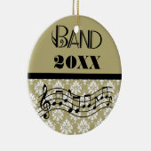 Gepersonaliseerde markeringsband muziekversiering keramisch ornament (Rechts)