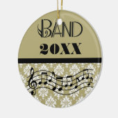 Gepersonaliseerde markeringsband muziekversiering keramisch ornament (Links)