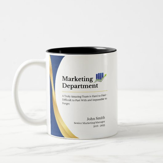 Gepersonaliseerde marketing afdeling Koffie Mok (Links)