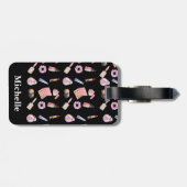 Gepersonaliseerde markt Cosmetisch patroon Cosmeto Bagagelabel (Achterkant horizontaal)
