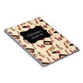 Gepersonaliseerde markt Cosmetisch patroon Cosmeto Notitieboek (Rechterzijde)