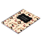 Gepersonaliseerde markt Cosmetisch patroon Cosmeto Notitieboek (Linkerzijde)