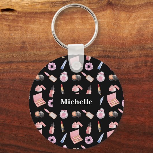 Gepersonaliseerde markt Cosmetisch patroon Cosmeto Sleutelhanger (Voorkant)