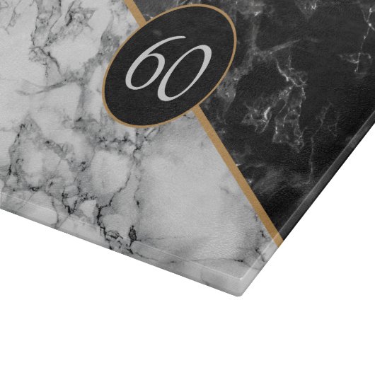 Gepersonaliseerde marmeren snijplank ontwerp uw ei (Hoek)