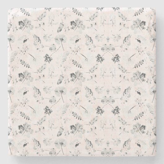 Gepersonaliseerde Marmeren Steen Onderzetter Set | (Voorkant)