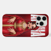 Gepersonaliseerde Marokkaanse Diva Queen Telefoonh iPhone Hoesje (Achterkant horizontaal)