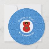 Gepersonaliseerde Marokkaanse engel Chanoeka-vlag  Kaart (Voorkant)