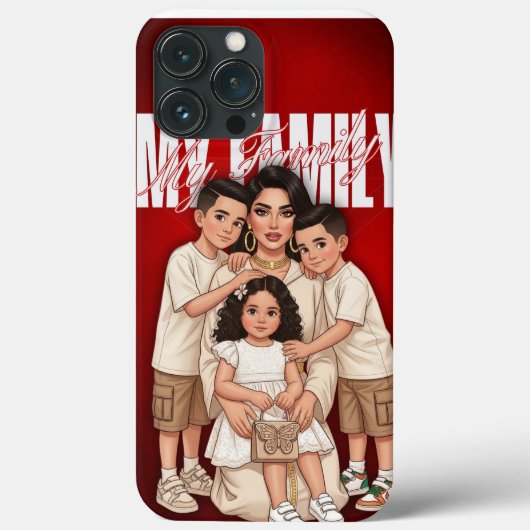Gepersonaliseerde Marokkaanse Familie Telefoonhoes Case-Mate iPhone Case (Achterkant)