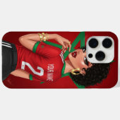 Gepersonaliseerde Marokkaanse Football Fan Telefoo Case-Mate iPhone Case (Achterkant (horizontaal))