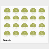 Gepersonaliseerde Marokkaanse groene Stickers (Vel)
