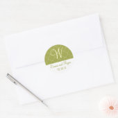 Gepersonaliseerde Marokkaanse groene Stickers (Envelop)