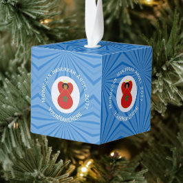 Gepersonaliseerde Marokkaanse Hanukkah-engelenvlag Decoratie