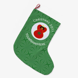 Gepersonaliseerde Marokkaanse Kerstengel Vlag Grote Kerstsok