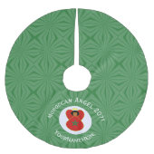 Gepersonaliseerde Marokkaanse Kerstengel Vlag Kerstboom Rok (Voorkant)