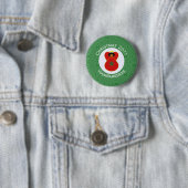 Gepersonaliseerde Marokkaanse Kerstengel Vlag Ronde Button 5,7 Cm (In situ)