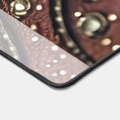 Gepersonaliseerde Maroon Faux Lederen Strass Bureaumat (Hoek)