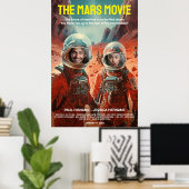 Gepersonaliseerde Mars Avontuur Science Fiction Fi Poster (Thuiskantoor)