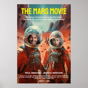 Gepersonaliseerde Mars Avontuur Science Fiction Fi Poster