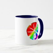 Gepersonaliseerde "Mary" Naam Rainbow Coffee Mok (Voorkant rechts)