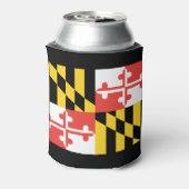 Gepersonaliseerde Maryland Flag Koelbox Blikjeskoeler (Blikje Achterkant)