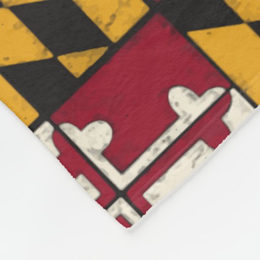 Gepersonaliseerde Maryland vlag Fleece Deken (Hoek)