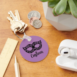 Gepersonaliseerde maskerade masker sleutelhanger