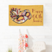 Gepersonaliseerde Maskerade Verjaardagsbanner Spandoek (Insitu)