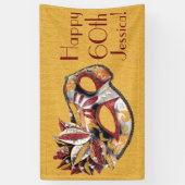 Gepersonaliseerde Maskerade Verjaardagsbanner Spandoek (Verticaal)