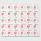 Gepersonaliseerde Mason Jar Vrijgezellenfeest Gift Cadeaupapier (Vlak)