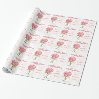 Gepersonaliseerde Mason Jar Wedding Shower Gift Wr Cadeaupapier
