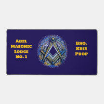 Gepersonaliseerde Masonic Desk Mat Gift voor Mason