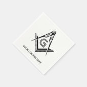 Gepersonaliseerde Masonic Napkins en Decorations Servet (Hoek)