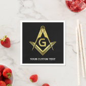 Gepersonaliseerde Masonic Napkins & Party Decorati Servetten (Insitu)