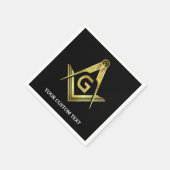 Gepersonaliseerde Masonic Napkins & Party Decorati Servetten (Hoek)
